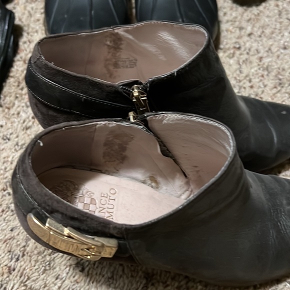 Brown leather booties - Picture 5 of 5